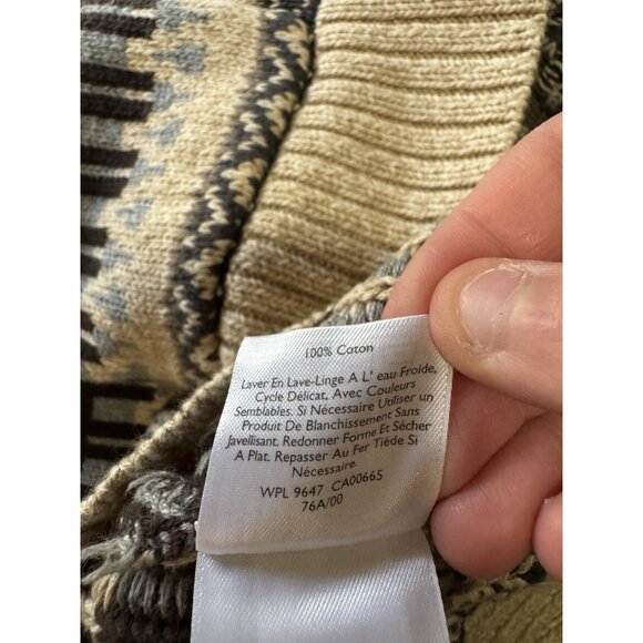 Eddie Bauer Women Cardigan Sweater Sz XL Button Front Pockets Cotton NWOT Cabin - Picture 12 of 16